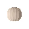 Made By Hand - Pendellampe - Knit-Wit 60 Round Pendant - Sand Stone