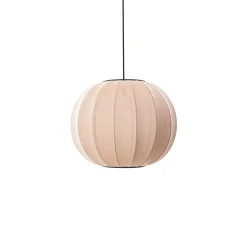 Made By Hand - Pendellampe - Knit-Wit 45 Round Pendant - Sand Stone