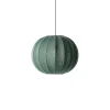 Made By Hand - Pendellampe - Knit-Wit 45 Round Pendant - Tweed Green