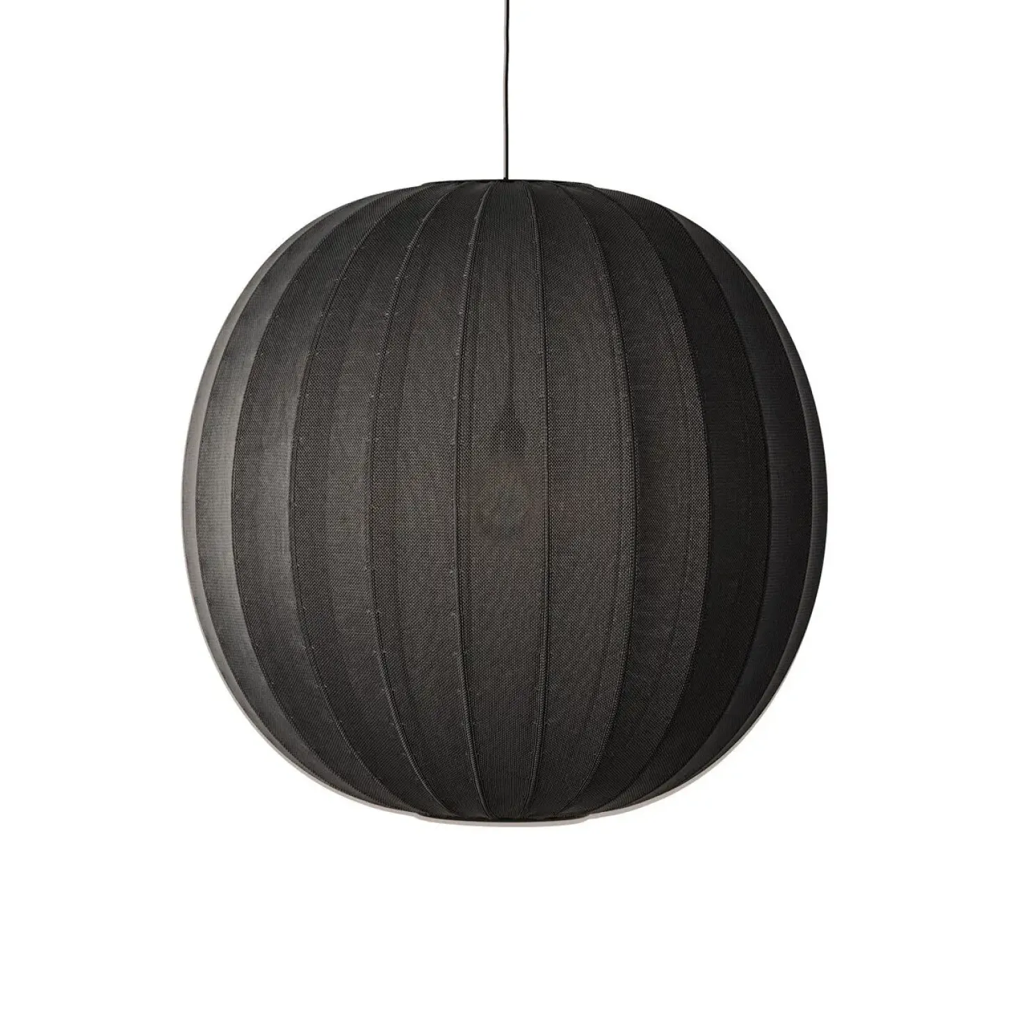 Made By Hand - Pendellamper - Knit-Wit 75 Round Pendant - Black