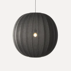 Made By Hand - Pendellamper - Knit-Wit 75 Round Pendant - Black
