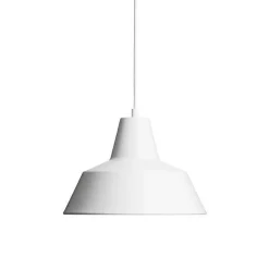 Made by Hand - Værkstedslampe i Ø 35 cm - Mat hvid