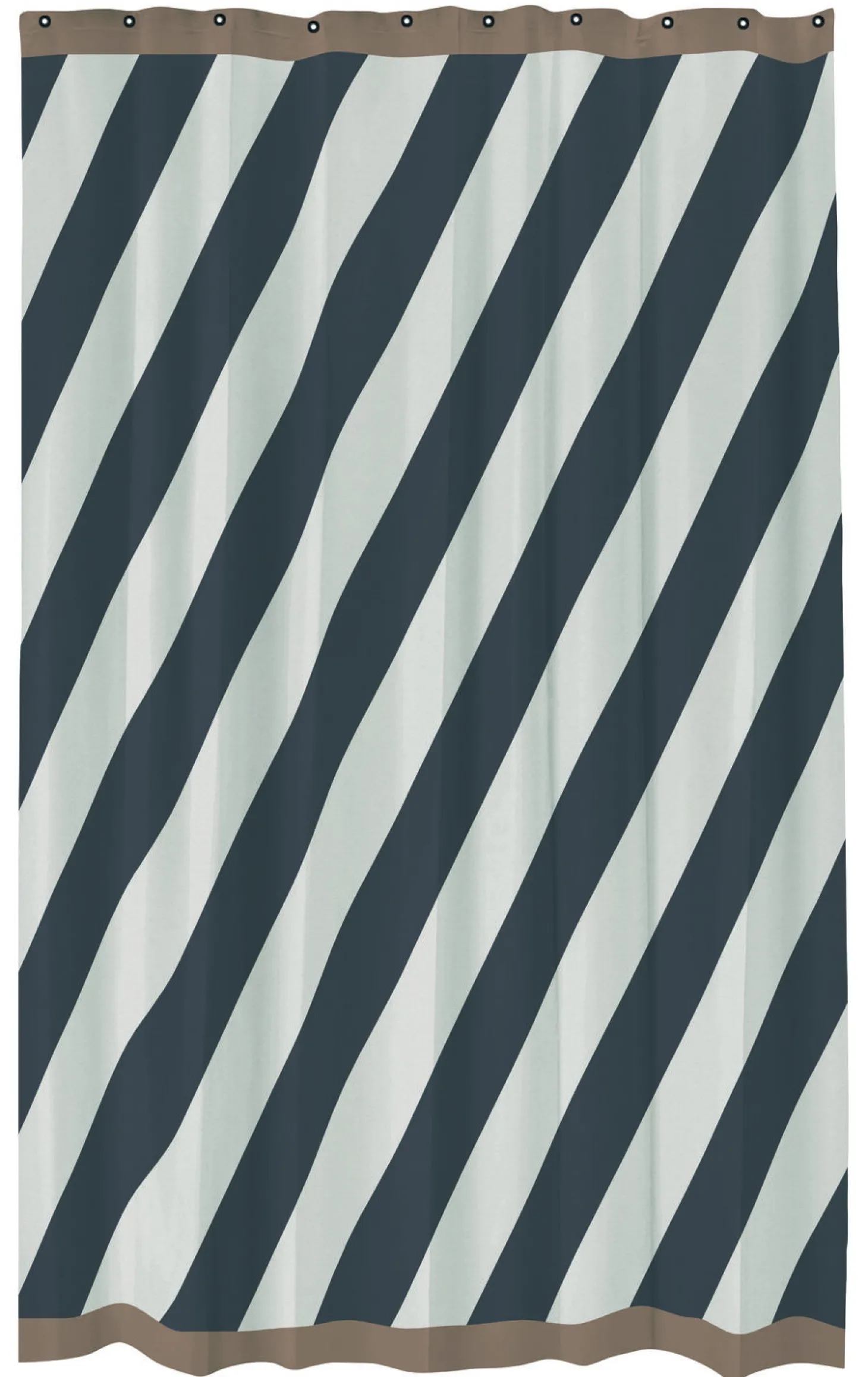 Mette Ditmer - DIAGONAL-badeforhæng - Dark grey