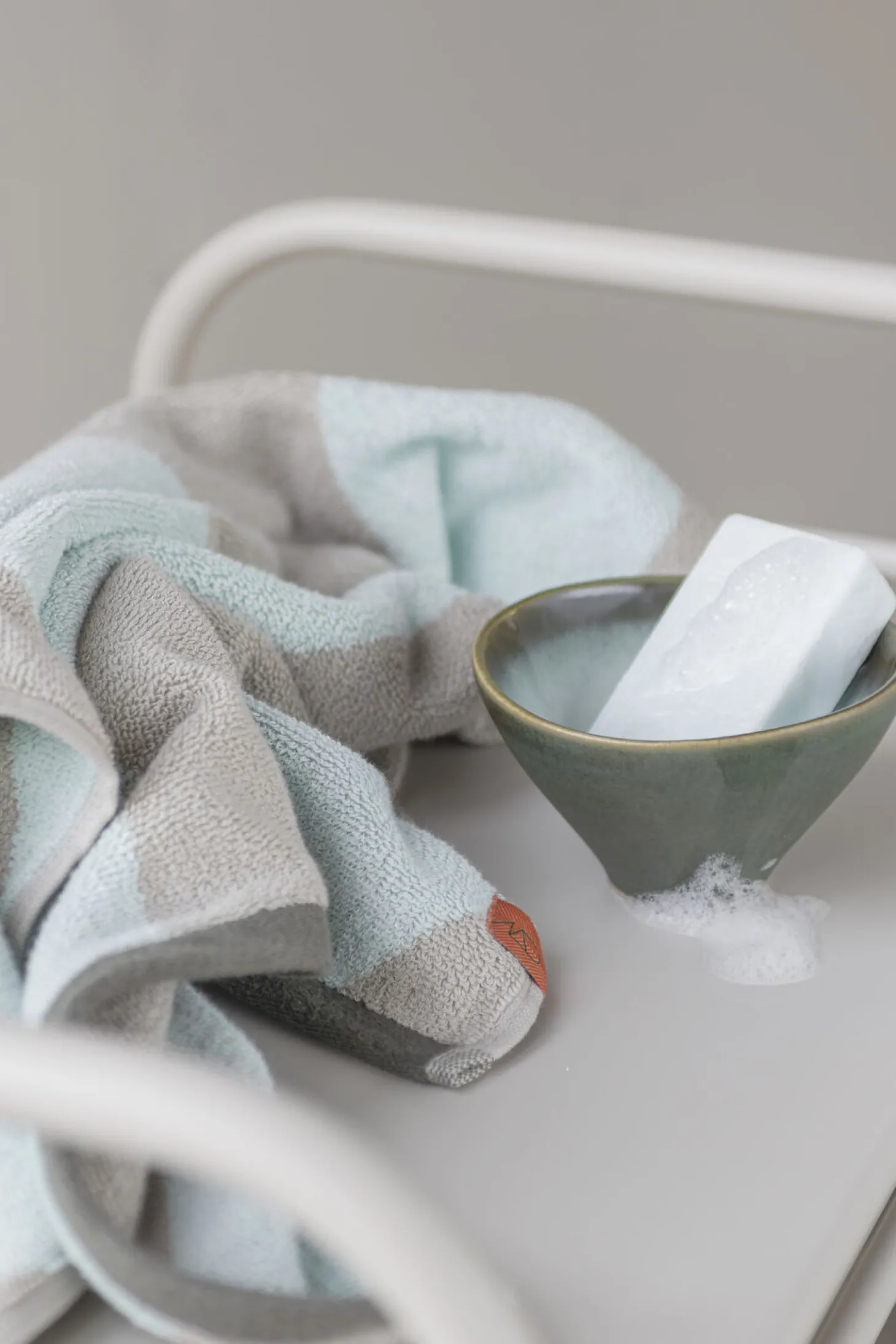 Mette Ditmer - DIAGONAL bath towel - Mint
