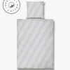 Mette Ditmer - DIAGONAL-sengesæt - Light grey/Sand - W140 x L220 cm