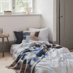 Mette Ditmer - DIAGONAL-sengesæt - Light grey/Sand - W200 x L220 cm