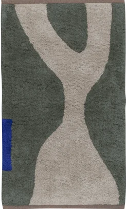 Mette Ditmer - FIGURA rug, small - Dark olive