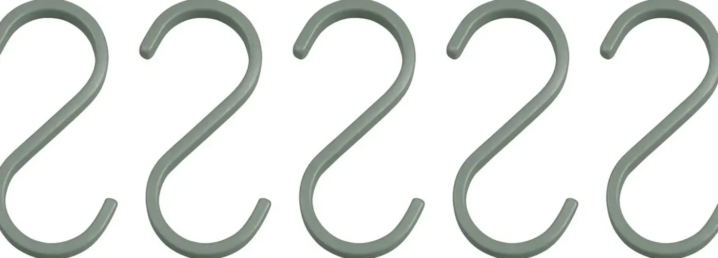Mette Ditmer - HANG-IT S-hook, 5-pack - Thyme green