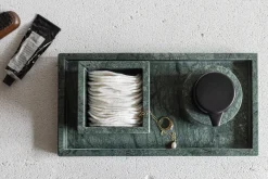 Mette Ditmer - MARBLE deco tray - Dark forest