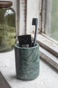 Mette Ditmer - MARBLE toothbrush holder - Dark forest