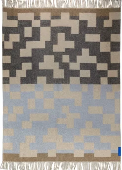 Mette Ditmer - MAZE-plaid - Light blue - W130 x L190 cm