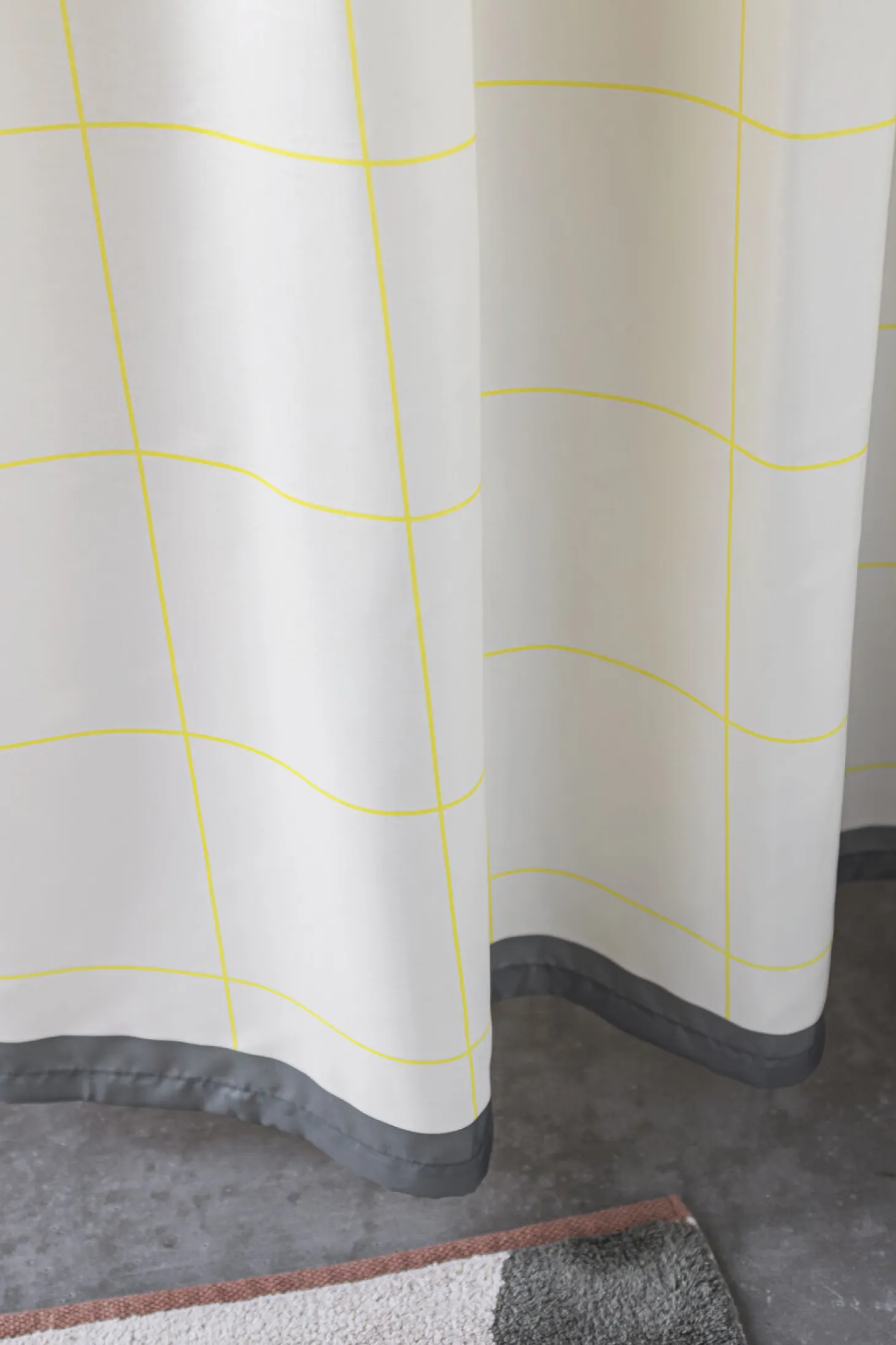 Mette Ditmer - MESH shower curtain - Yellow