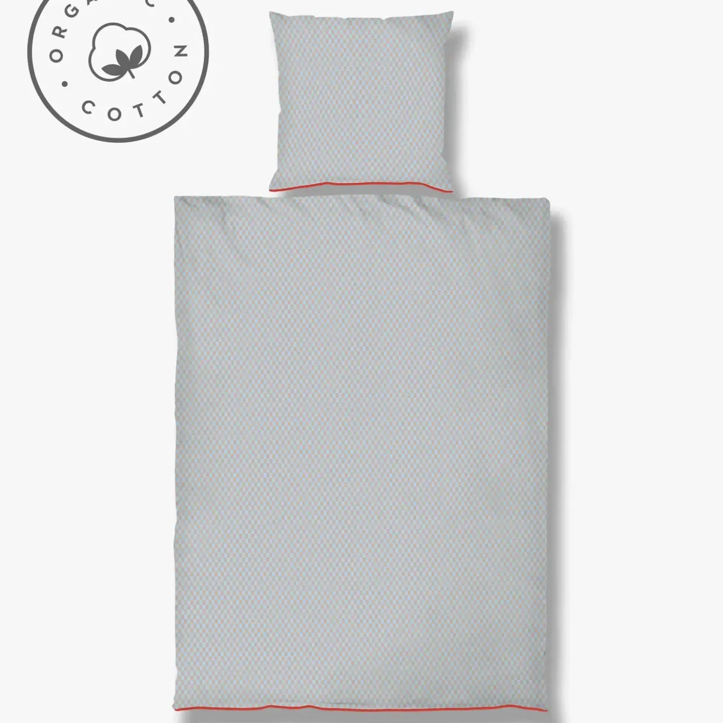 Mette Ditmer - MINI-sengesæt - Light blue/Tan - W140 x L220 cm