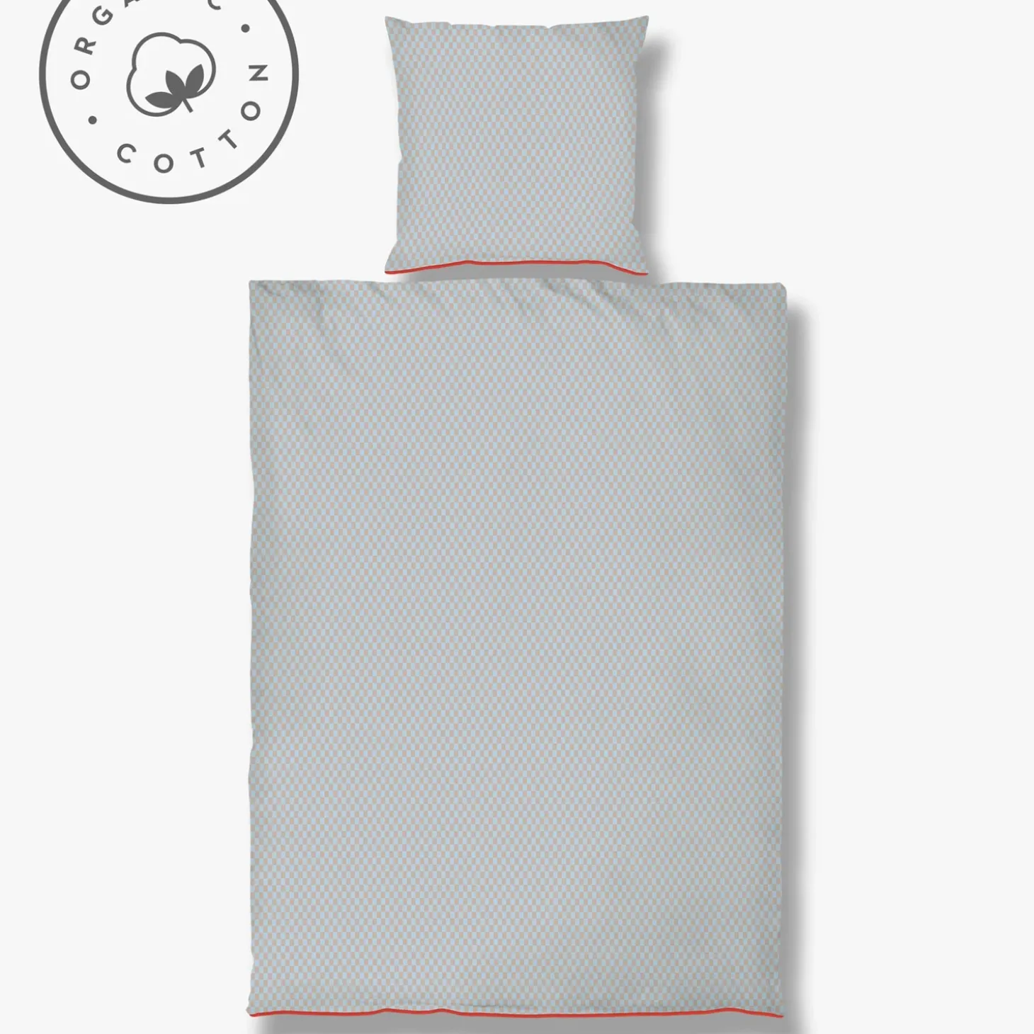 Mette Ditmer - MINI-sengesæt - Light blue/Tan - W140 x L200 cm