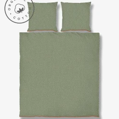 Mette Ditmer - MINI-sengesæt - Pine green/Tan - W200 x L220 cm