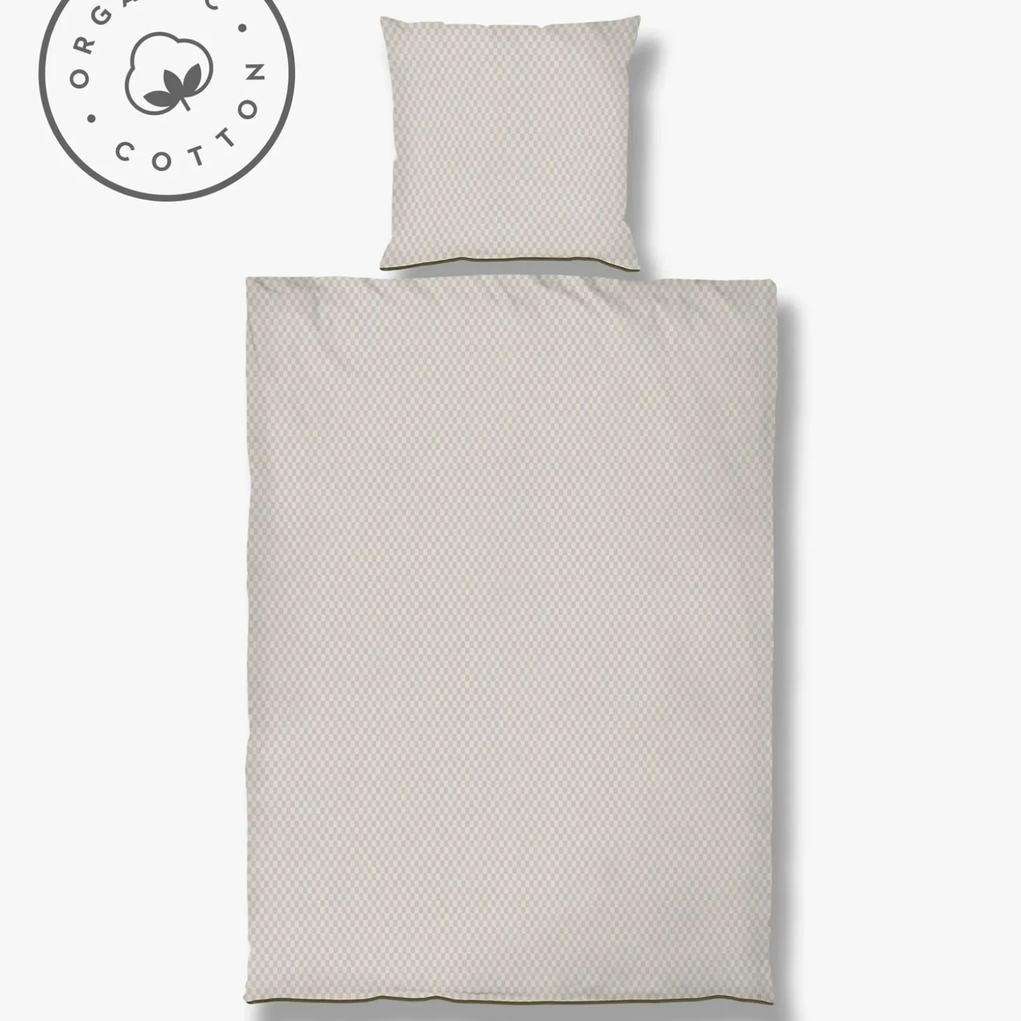 Mette Ditmer - MINI-sengesæt - Sand/Light grey - W140 x L200 cm