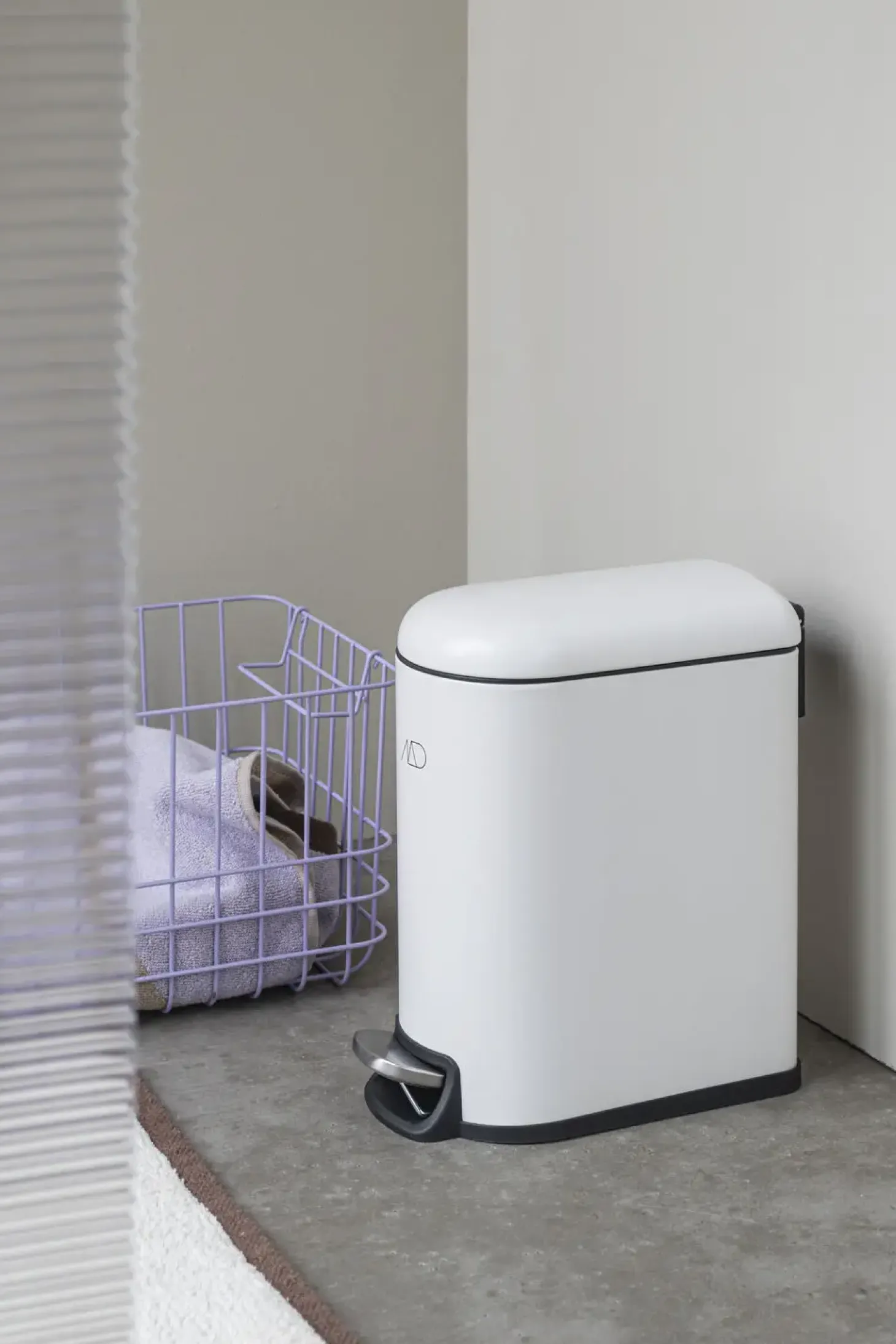Mette Ditmer - MINI-WALTHER pedal bin, 5l. - Off-white