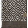 Mette Ditmer - MOROCCO-håndklæde - Chocolate / Off-white - W50 x L90 cm