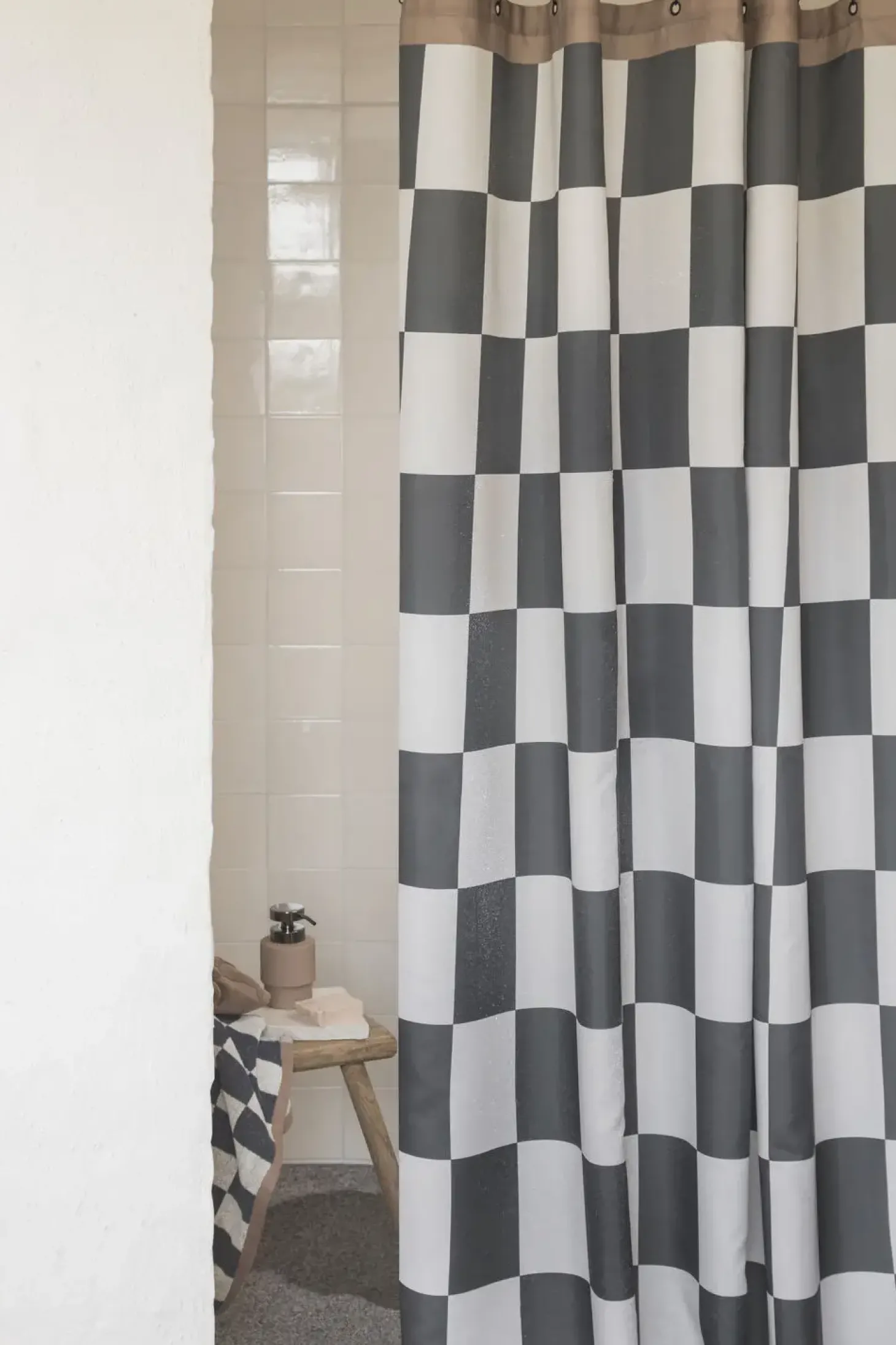 Mette Ditmer - RETRO-badeforhæng - Dark grey