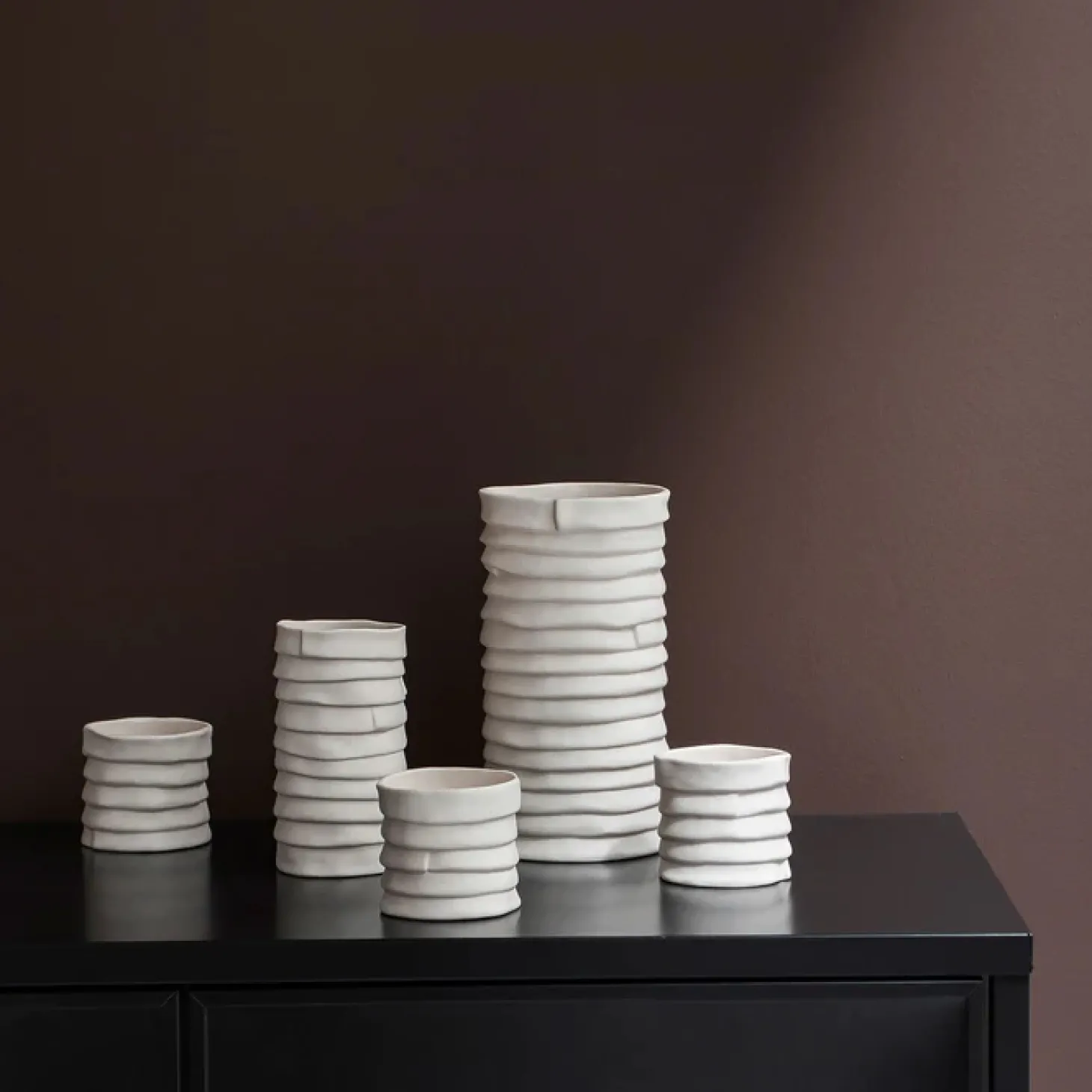 Mette Ditmer - RIBBON Vase - Small - Off-white