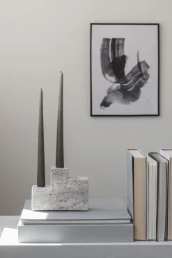 Mette Ditmer - STEP trio-lysestage - Chalk