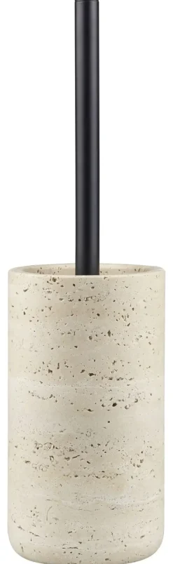 Mette Ditmer - TRAVERTINE toilet brush holder - Linen