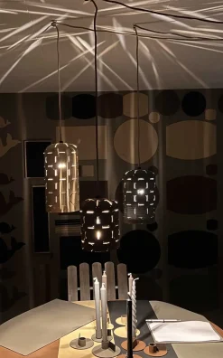 MiLLE W NORDISK DESIGN - Polar Lights - Pendel - Sort læder - Medium