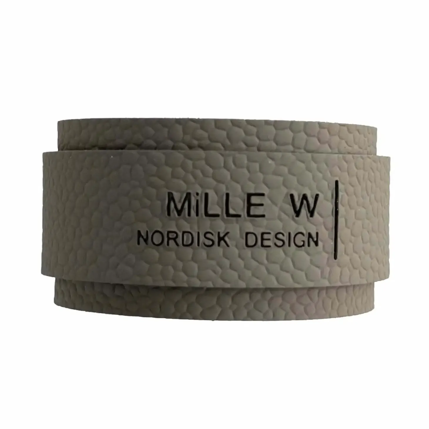 MiLLE W NORDISK DESIGN - Servietring - Grå læder