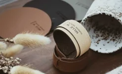 MiLLE W NORDISK DESIGN - Servietring - Grå læder