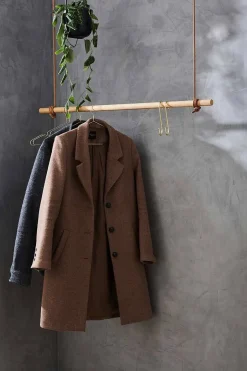Moudhome - OAK Bøjlestang Med Læder - 80 cm