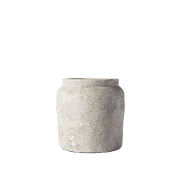 Muubs - Krukke Luna Grey, 28x28 cm - Grå - Terrakotta