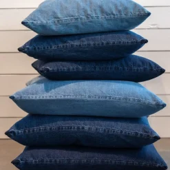 Never - Pudebetræk - Denim - Denim Light Blue - 50x50 cm