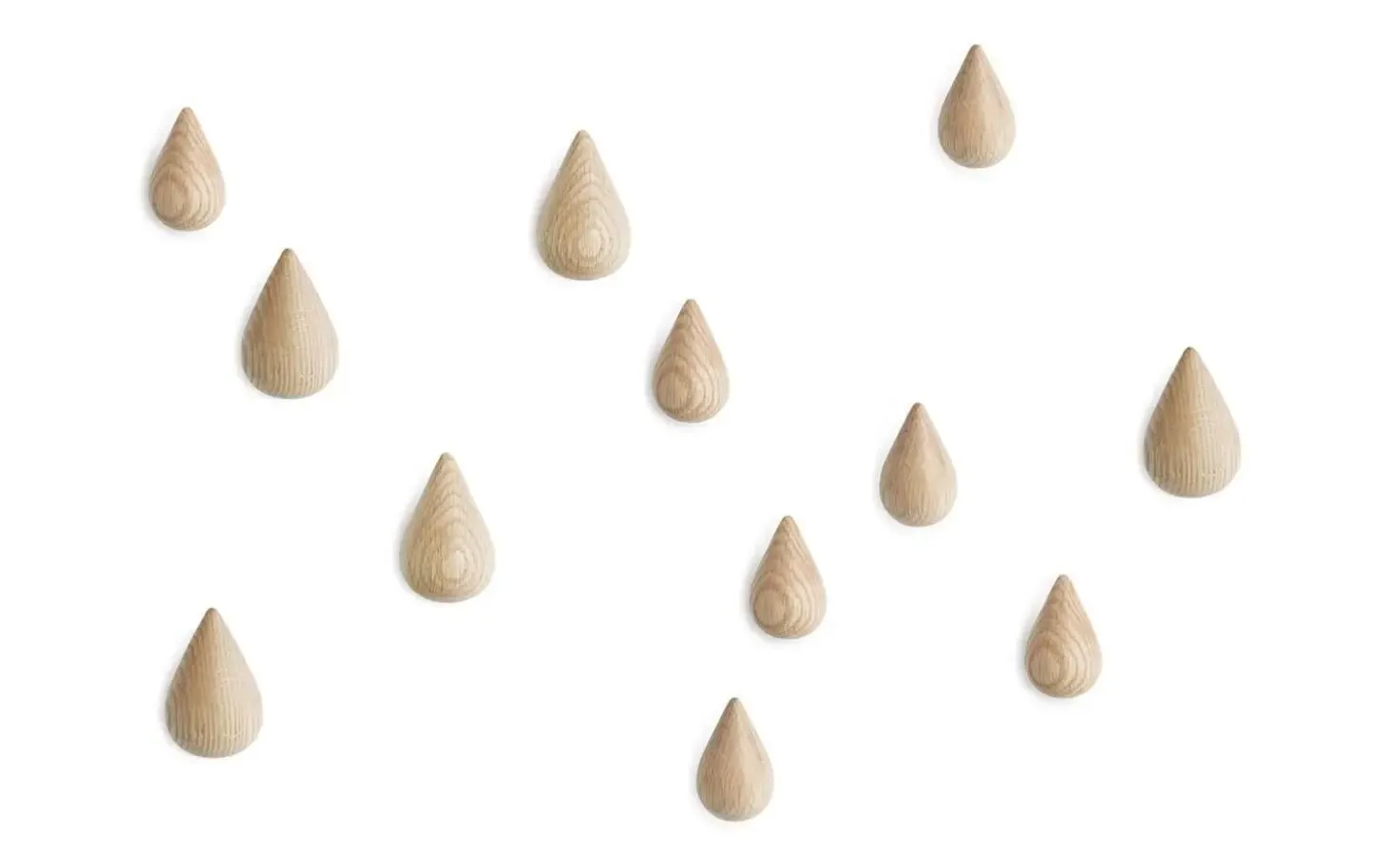 Normann Copenhagen - Dropit Hooks Large - 2 pcs - natur