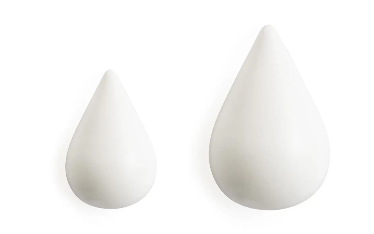 Normann Copenhagen - Dropit Hooks Small - 2 pcs - hvid