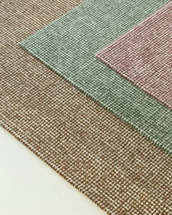 Normann Copenhagen - Flick Rug 80x200 cm - Off White/Burgundy