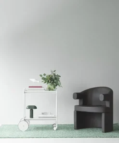 Normann Copenhagen - Flick Rug 80x200 cm - Off White/Dark Green