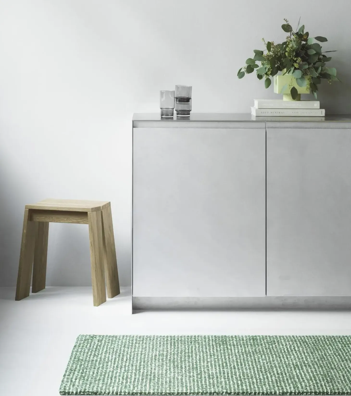 Normann Copenhagen - Flick Rug 170x240 cm - Off White/Dark Green