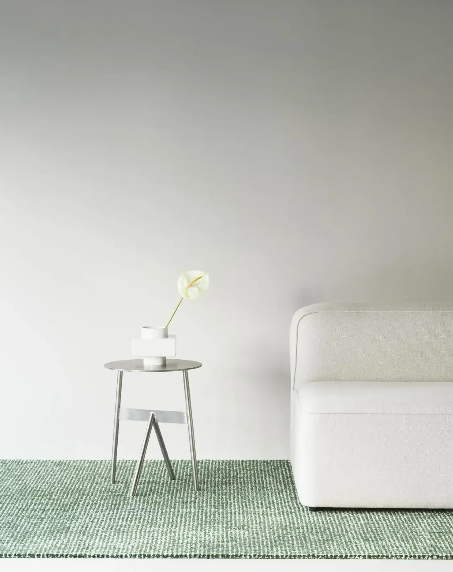 Normann Copenhagen - Flick Rug 170x240 cm - Off White/Dark Green