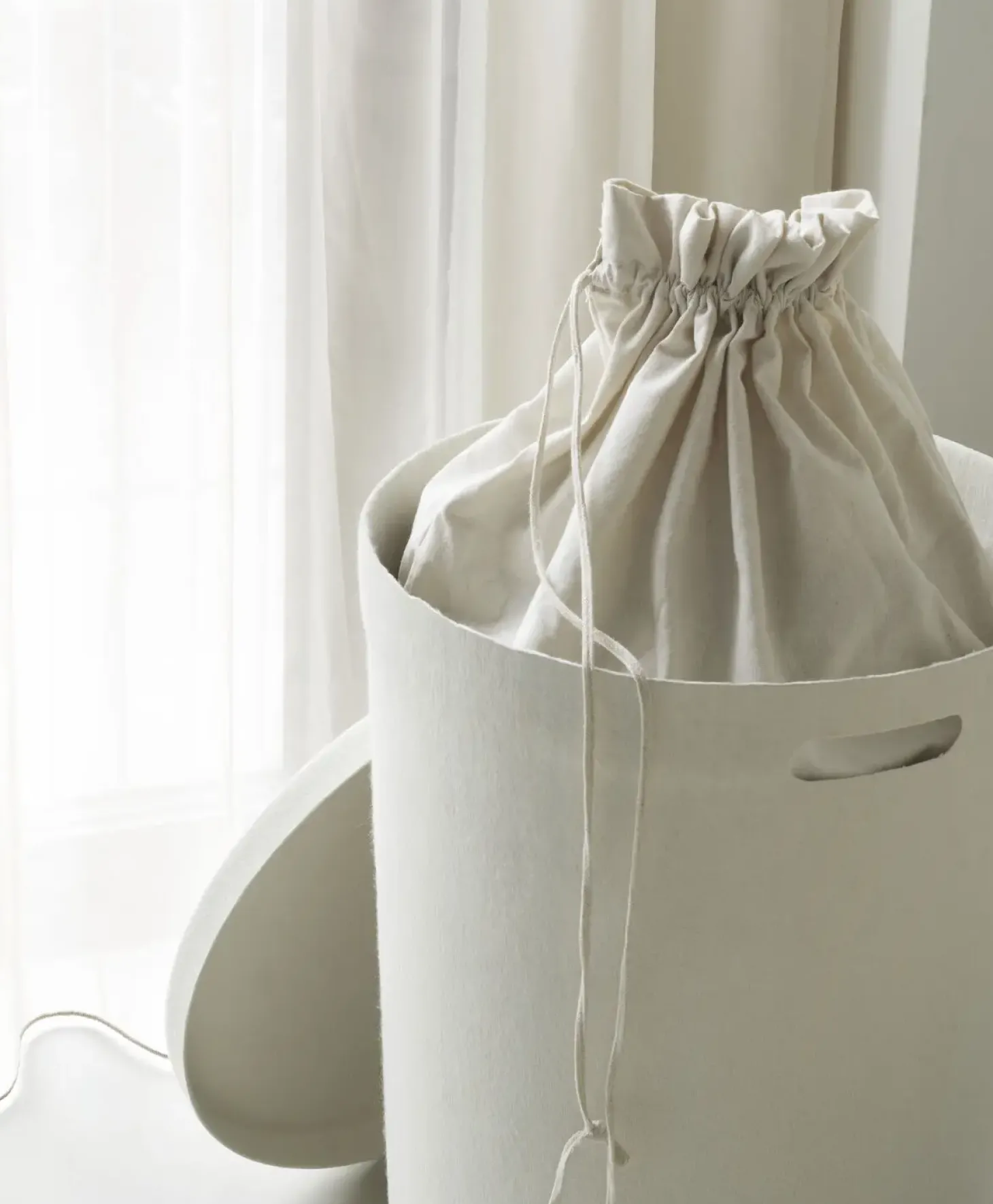 Normann Copenhagen - Hide Laundry Basket Cotton Liner Off White