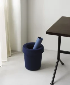 Normann Copenhagen - Hide Office Bin Dark Blue