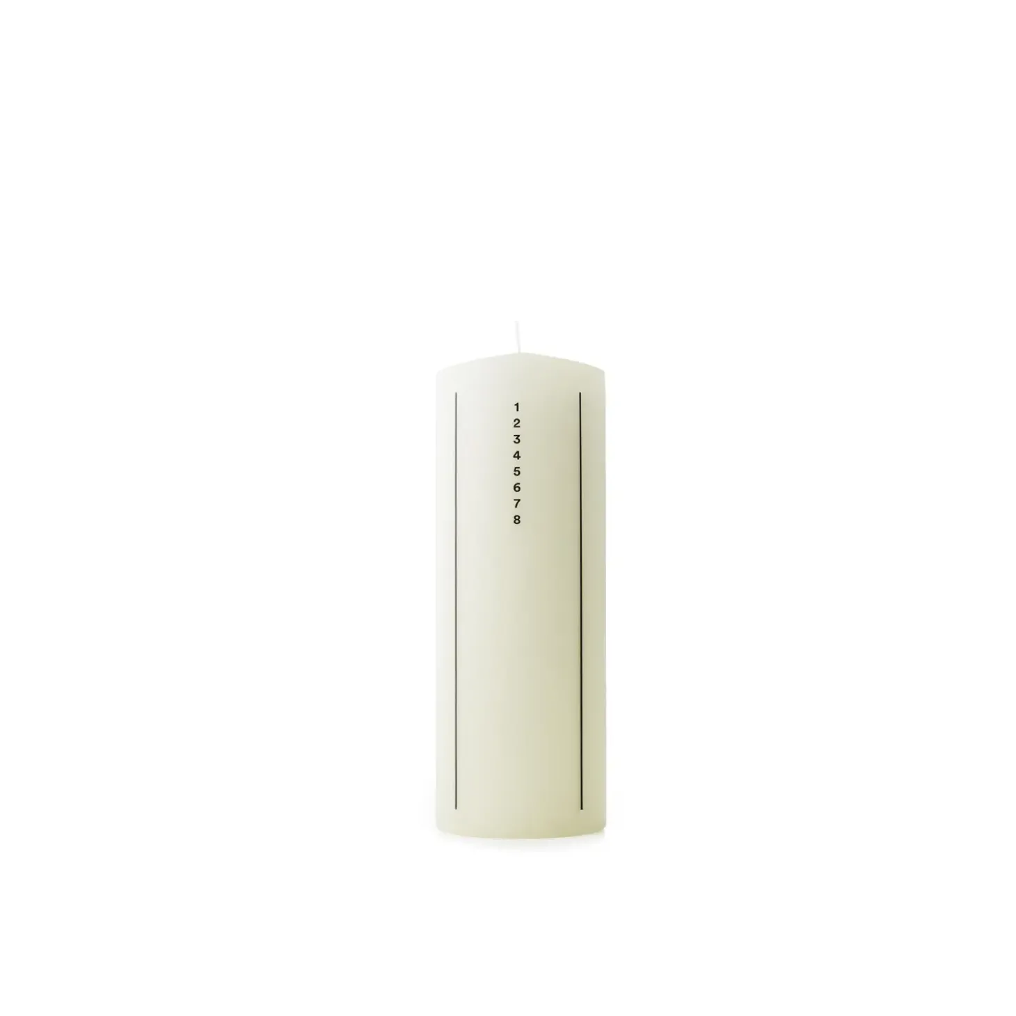 Normann Copenhagen - Kalenderlys - Off White - H20 x Ø7 cm