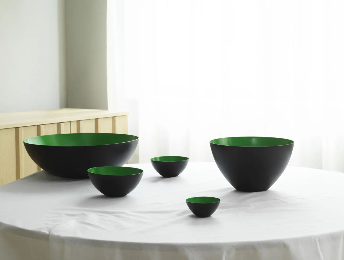 Normann Copenhagen Krenit Skål - Ø 25 cm - Grøn