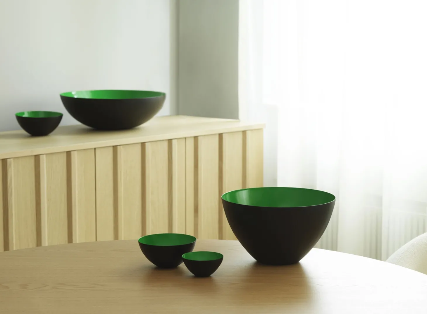 Normann Copenhagen Krenit Skål - Ø 25 cm - Grøn