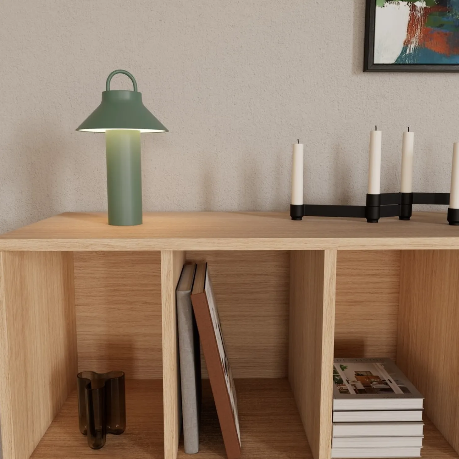 NovoForm - Moov Opladelig LED Lampe - Dusty Green