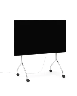 pedestal - TV-Stander - Moon Rollin - Chrome / Krom