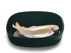 Piet Hein - Superellipsefad porcelain 23*30*7 cm HØJ/Sort