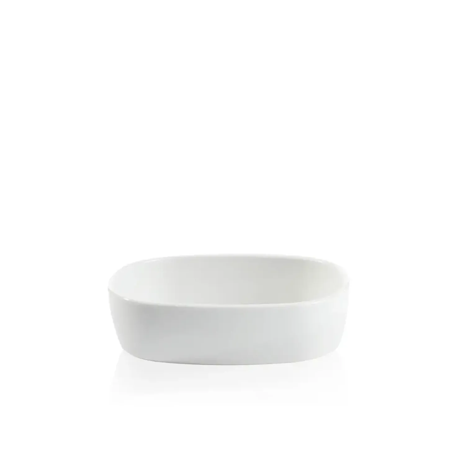 Piet Hein - Superellipsefad porcelain 15*20*5,5 cm - HVID HØJ