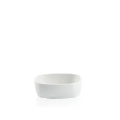 Piet Hein - Superellipsefad porcelain 11*15*5 cm - HVID HØJ