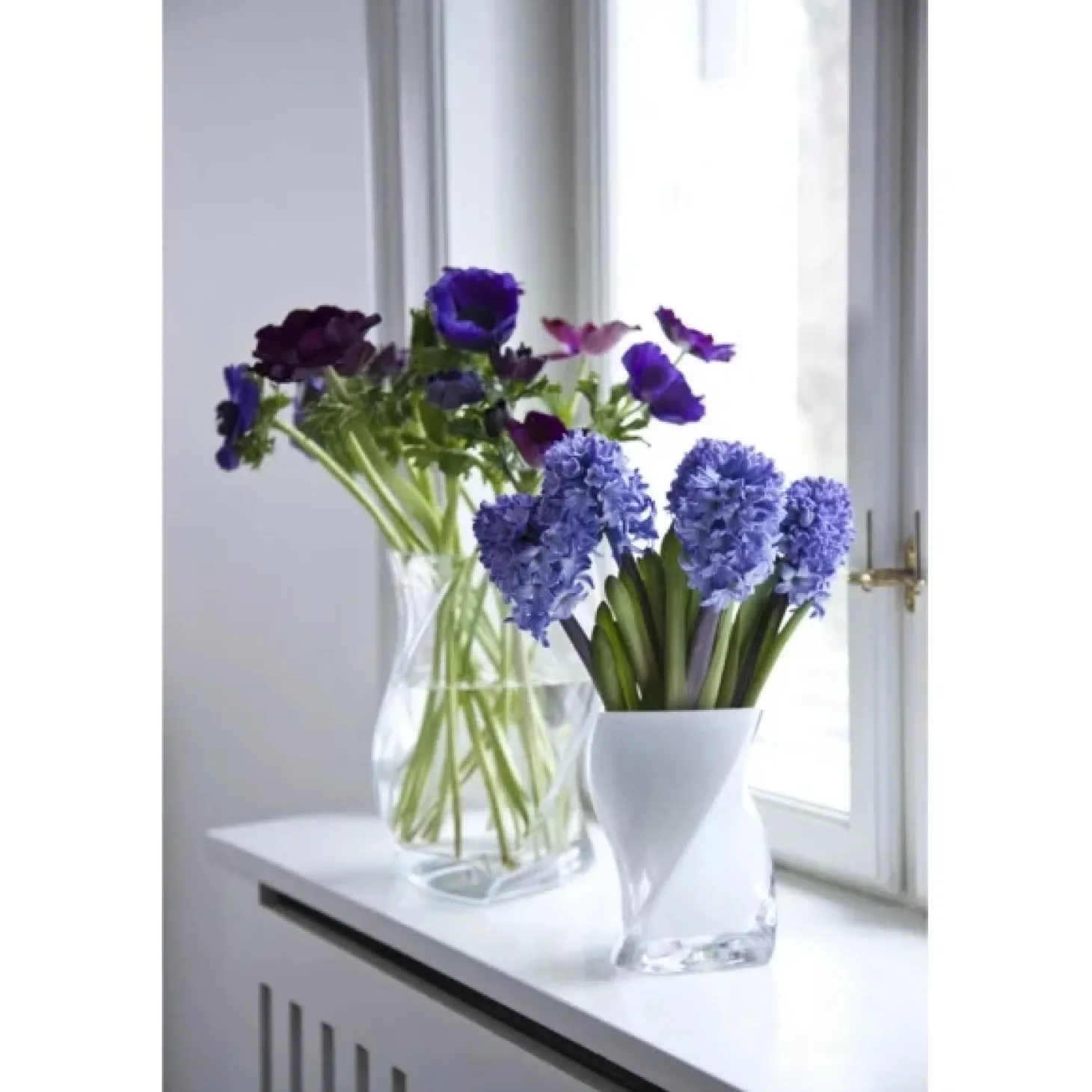 Piet Hein - TWISTER-vase 16 cm - OPAL ( 2 lag glas )