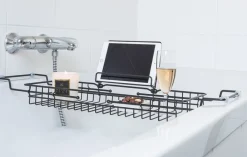 Present time - Bath tub caddy iron black